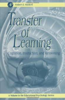 Transfer of Learning: Cognition, Instruction, and Reasoning