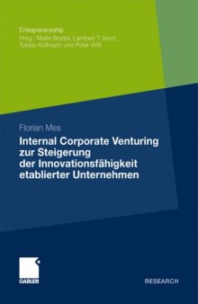 Internal Corporate Venturing zur Steigerung der Innovationsfähigkeit etablierter Unternehmen: Ein konzeptioneller Ansatz zur Übertragung der Instrumente der Venture-Capital-Industrie