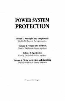 Power System Protection Volumes 1-4