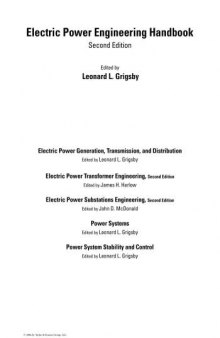 Power System Stability and Control (Electric Power Engineering)