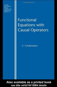 Functional equations with causal operators