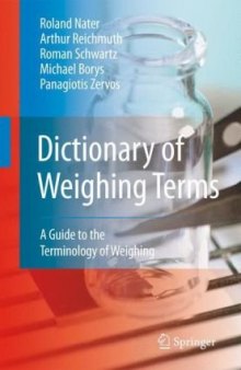 Dictionary of Weighing Terms: A Guide to the Terminology of Weighing