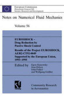 EUROSHOCK - Drag Reduction by Passive Shock Control: Results of the Project EUROSHOCK, AER2-CT92-0049 Supported by the European Union, 1993 – 1995