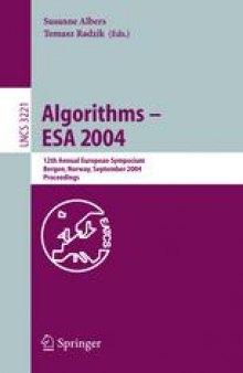 Algorithms – ESA 2004: 12th Annual European Symposium, Bergen, Norway, September 14-17, 2004. Proceedings
