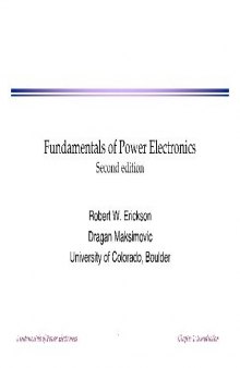 Fundamentals of Power Electronics [presentation slides]