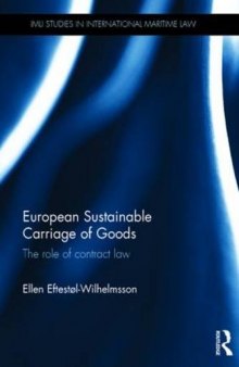 European Sustainable Carriage of Goods: The Role of Contract Law
