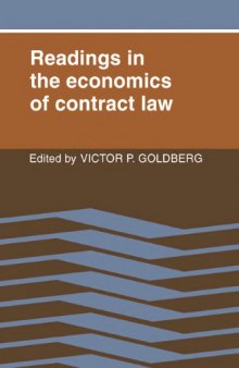 Readings in the economics of contract law