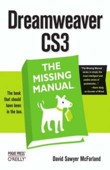 Dreamweaver CS3 : the missing manual. - Includes index