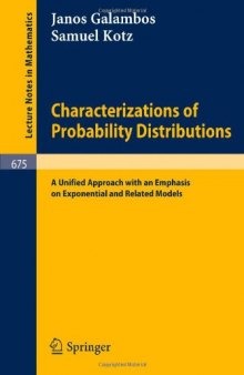 Characterisation of Probability Distributions