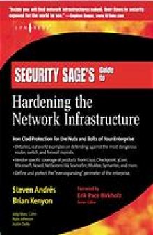 Security sage's guide to hardening the network infrastructure