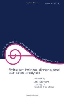 Finite or infinite dimensional complex analysis: proceedings of the seventh international colloquium