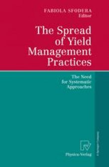 The Spread of Yield Management Practices: The Need for Systematic Approaches