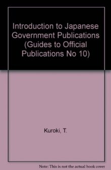 An Introduction to Japanese Government Publications