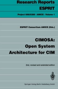 CIMOSA: Open System Architecture for CIM