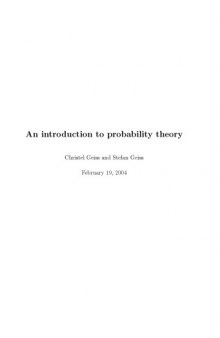 An introduction to probability theory