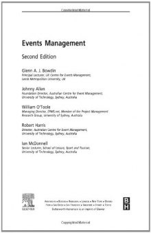 Events Management, 2nd Edition  