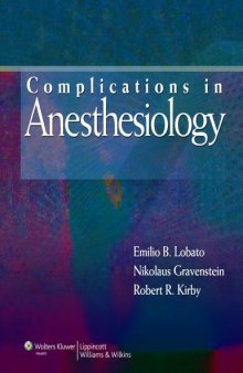 Complications in Anesthesiology (Complications in Anesthesiology