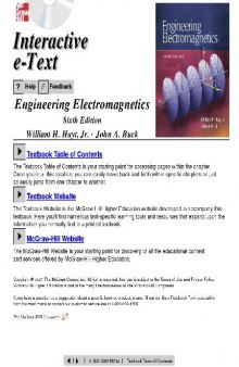 Engineering Electromagnetics - Hayt Buck Solution Manual