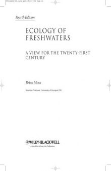 Ecology of Fresh Waters : a View for the Twenty-First Century