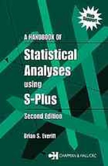 A handbook of statistical analyses using S-PLUS