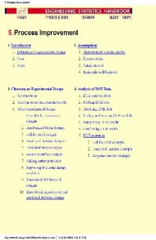 Business Process Improvement - Engineering Statistics Handbook