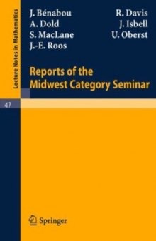 Reports of the Midwest Category Seminar