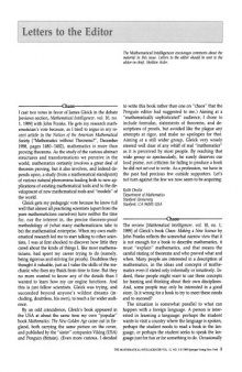 The Mathematical Intelligencer Vol 11 No 3, September 1989