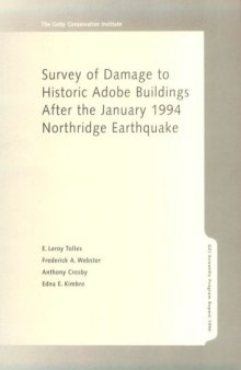 Survey of Damage to Historic Adobe Buildings after the January 1994 Northridge Earthquake  (GCI Scientific Program Report)