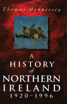 A History of Northern Ireland 1920-1996