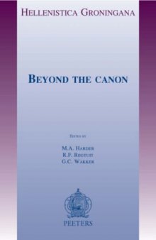 Beyond the Canon (Hellenistica Groningana)