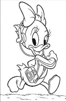 Раскраска Donald Duck / Дональд Дак