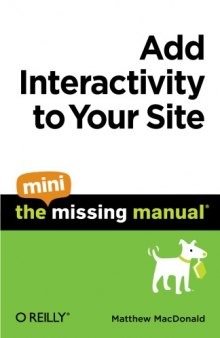 Add Interactivity to Your Site The Mini Missing Manual