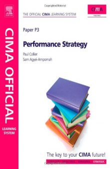 CIMA Official Learning System Performance Strategy, Sixth Edition  