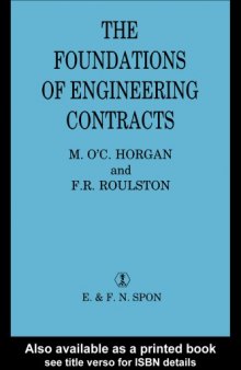 The Foundations of Engineering Contracts