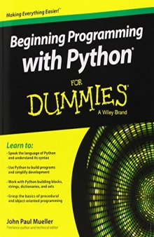 Beginning programming with Python for dummies
