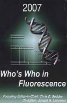 Who’s Who in Fluorescence 2007