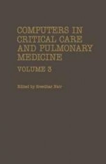 Computers in Critical Care and Pulmonary Medicine: Volume 3