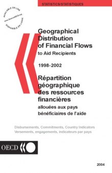 Geographical Distriution of Financial Flows to Aid Recipients 1998-2002 (Geographical Distribution of Financial Flows to Aid Recipients)