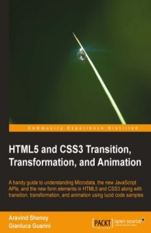 HTML5 and CSS3 Transition, Transformation, and Animation