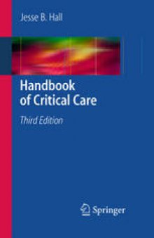 Handbook of critical care