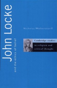 John Locke and the Ethics of Belief (Cambridge Studies in Religion and Critical Thought)