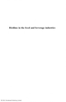 Biofilms in the food and beverage industries