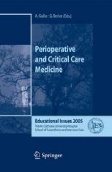 Perioperative and Critical Care Medicine: Educational Issues 2005