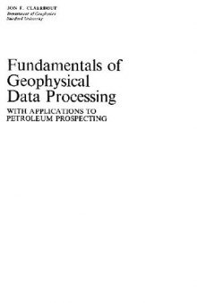 Fundamentals of geophysical data processing (Blackwell Scientific Publications, 19