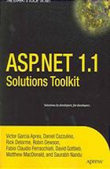 ASP.NET 1.1 solutions toolkit