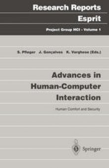 Advances in Human-Computer Interaction: Human Comfort and Security