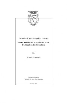 Middle East Security Issues: In the Shadow of Weapons
