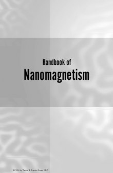 Handbook of nanomagnetism : applications and tools