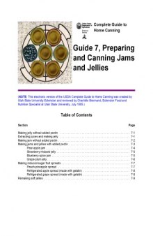 Canning jams & jellies