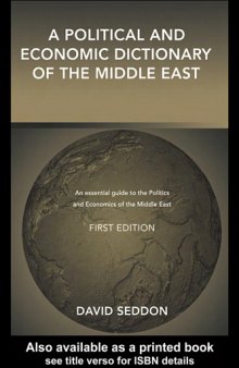 Political and Economic Dictionary of the Middle East, A